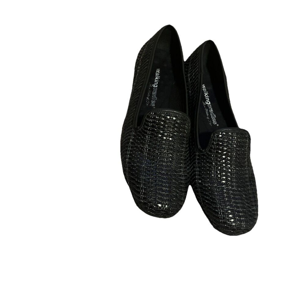 Walking Cradles  Women’s Loafers 8N Woven Leather Comfort‎ Support Flats